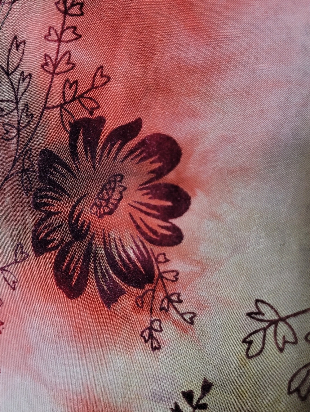 Sami + Jo Y2K Velvet Burnout Sleeveless Top Size S - Picture 4 of 8